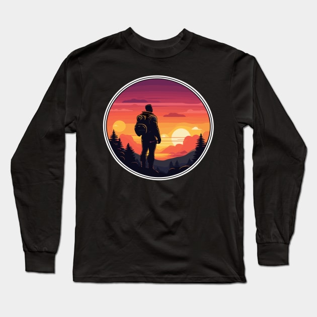 "The Warrior's Radiance: Defeating Challenges in the Twilight" Long Sleeve T-Shirt by abdellahyousra